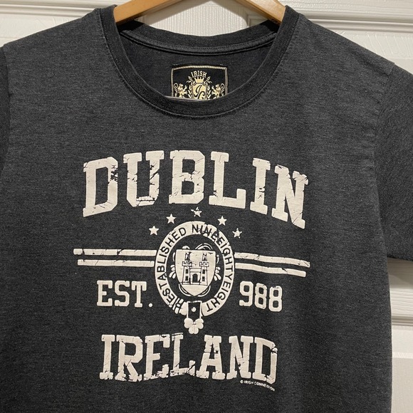Irish Connexxion Other - Irish Connexxion Dublin Ireland Graphic T-Shirt Mens Small Gray Short Sleeve Tee